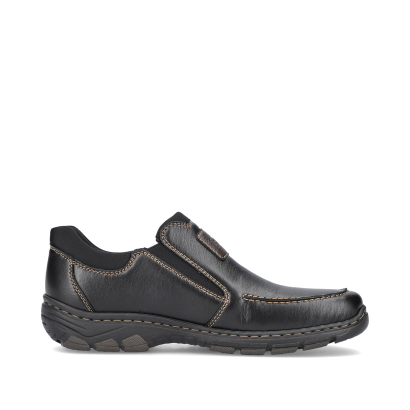 Rieker Artikelnummer 19961-03 Rieker Herren Slipper glanzschwarz Angebote