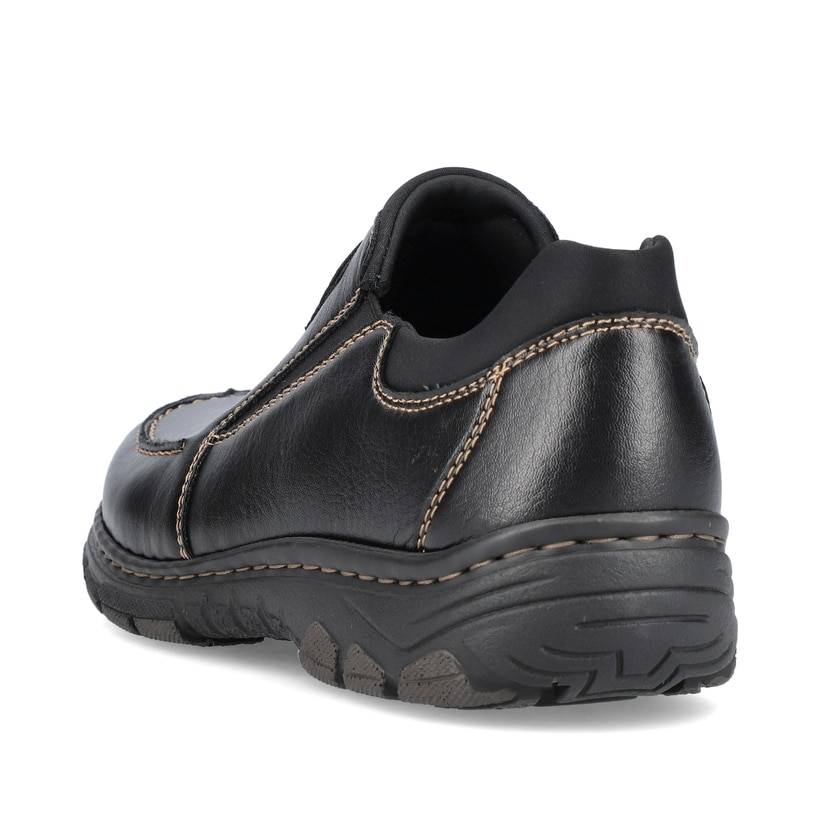 Rieker Artikelnummer 19961-03 Rieker Herren Slipper glanzschwarz Angebote