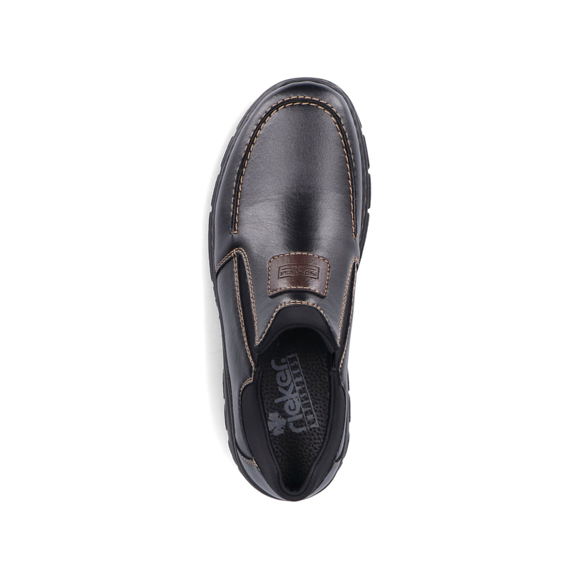 Rieker Artikelnummer 19961-03 Rieker Herren Slipper glanzschwarz Angebote
