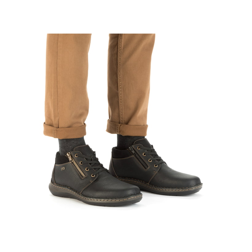 Rieker Artikelnummer 03043-00 Rieker Herren Schnürschuhe asphaltschwarz Schlussverkauf