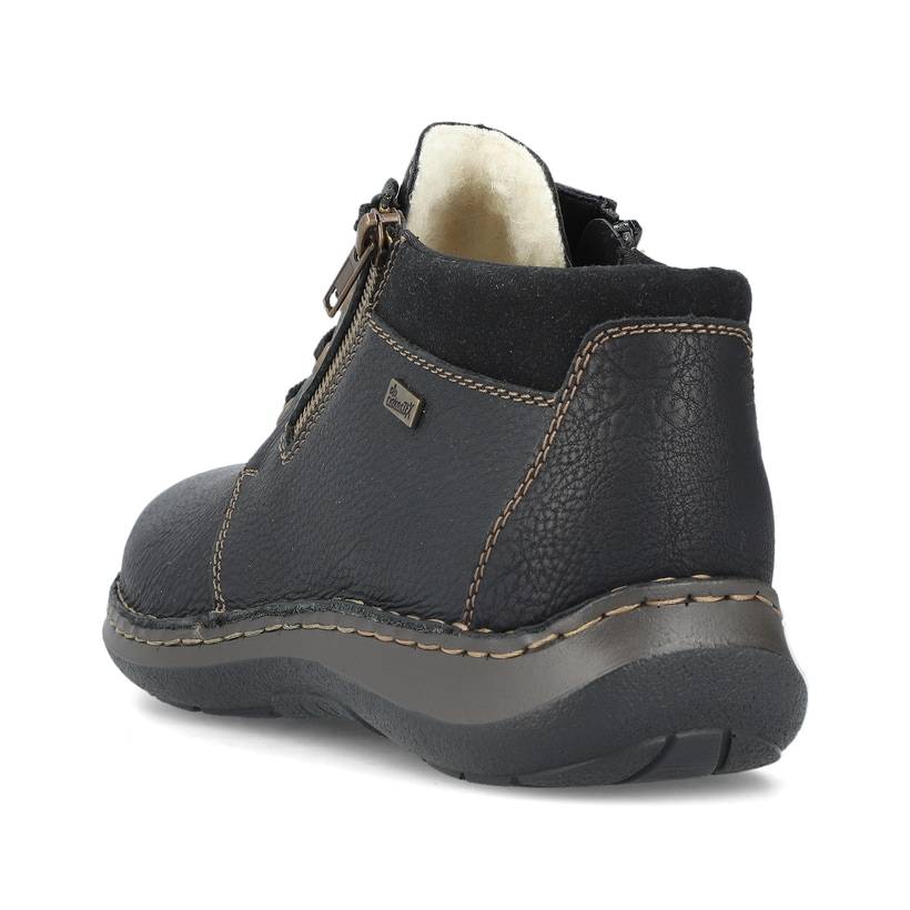 Rieker Artikelnummer 03043-00 Rieker Herren Schnürschuhe asphaltschwarz Schlussverkauf