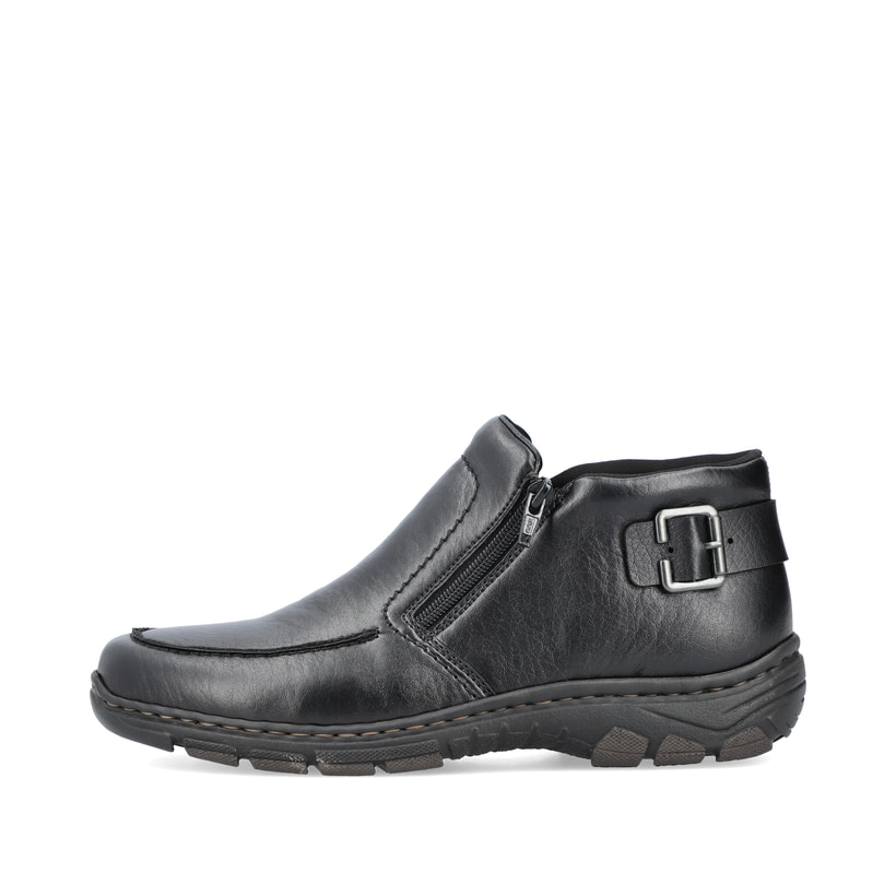 Rieker Artikelnummer 19972-00 Rieker Herren Slipper glanzschwarz