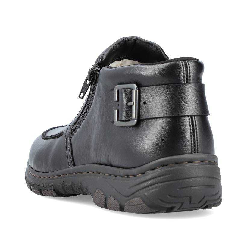 Rieker Artikelnummer 19972-00 Rieker Herren Slipper glanzschwarz Fabrikverkauf