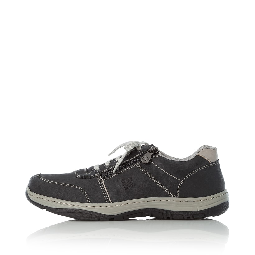 Rieker Artikelnummer 16300-46 Rieker Herren Schnürschuhe stahlgrau-weiß