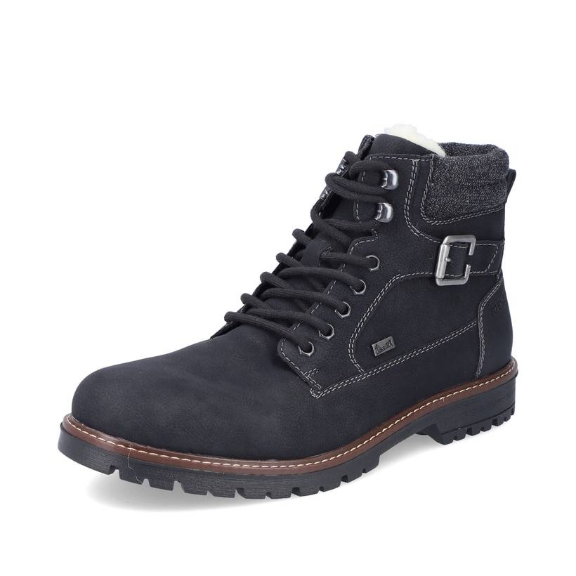 Rieker Artikelnummer F3642-00 Rieker Herren Schnürstiefel asphaltschwarz Rabatt