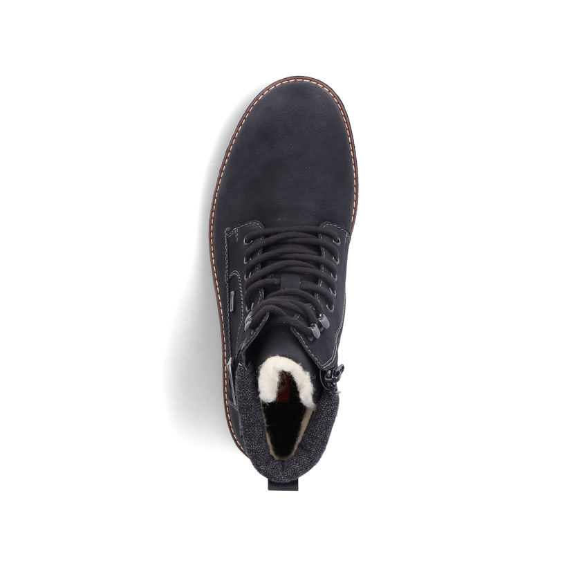 Rieker Artikelnummer F3642-00 Rieker Herren Schnürstiefel asphaltschwarz Rabatt