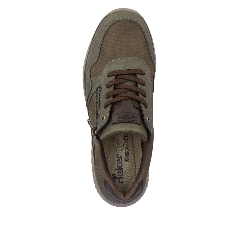 Rieker Artikelnummer B0601-25 Rieker Herren Sneaker Low armeegrün-olivbraun Versandkostenfrei