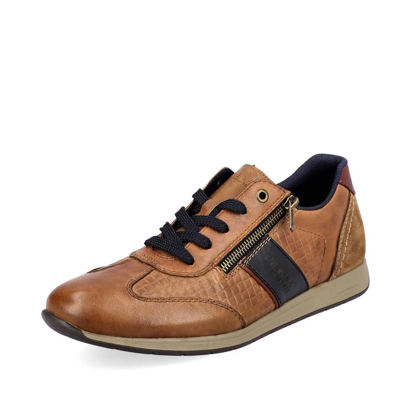 Rieker Artikelnummer 11901-24 Rieker Herren Schnürschuhe fuchsbraun-schwarz Großer Ausverkauf