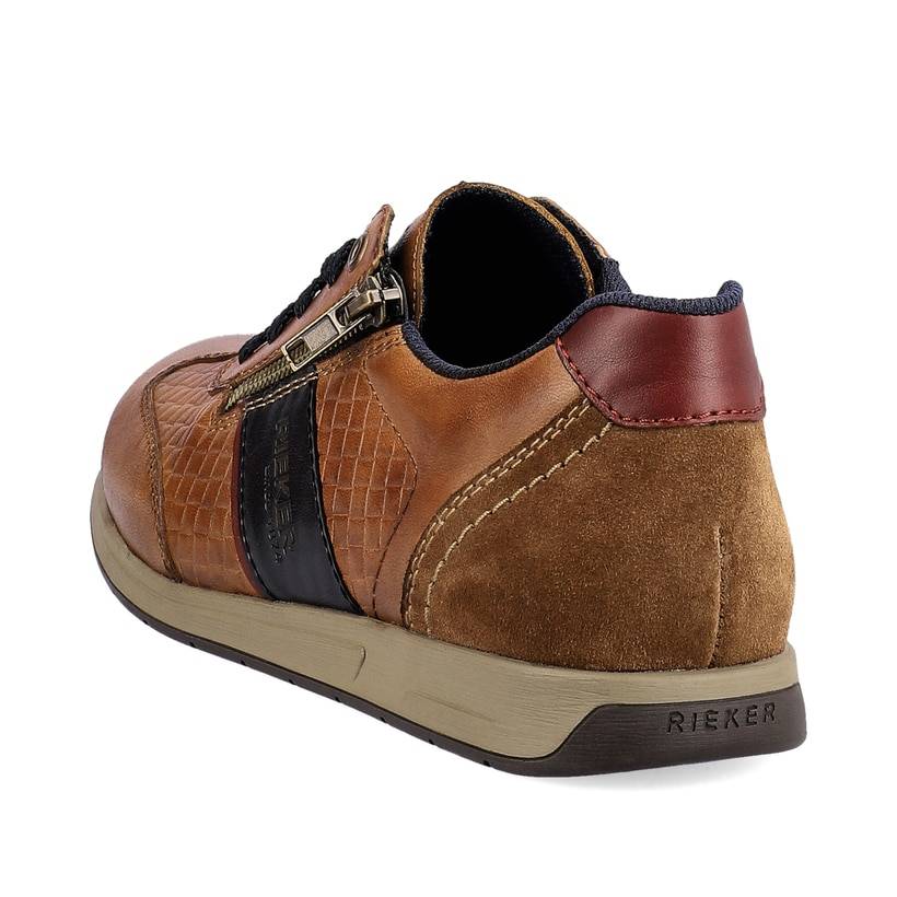 Rieker Artikelnummer 11901-24 Rieker Herren Schnürschuhe fuchsbraun-schwarz Großer Ausverkauf