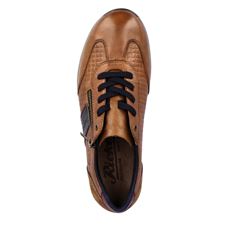 Rieker Artikelnummer 11901-24 Rieker Herren Schnürschuhe fuchsbraun-schwarz Großer Ausverkauf