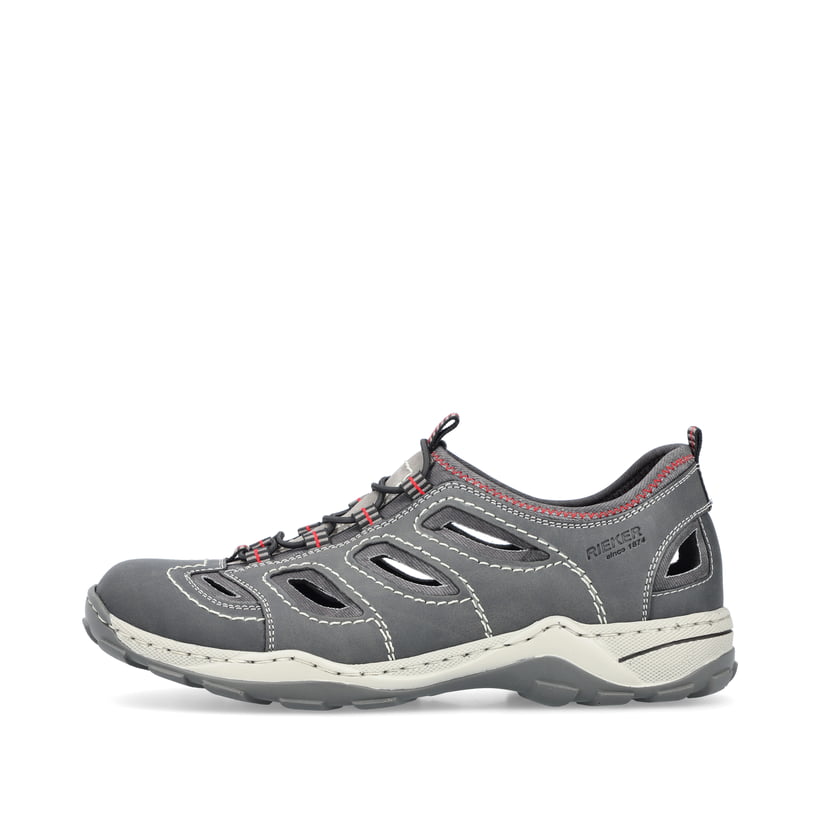 Rieker Artikelnummer 08065-46 Rieker Herren Slipper mondgrau