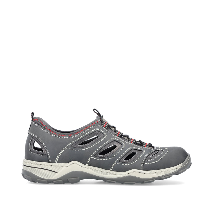 Rieker Artikelnummer 08065-46 Rieker Herren Slipper mondgrau Preisnachlass