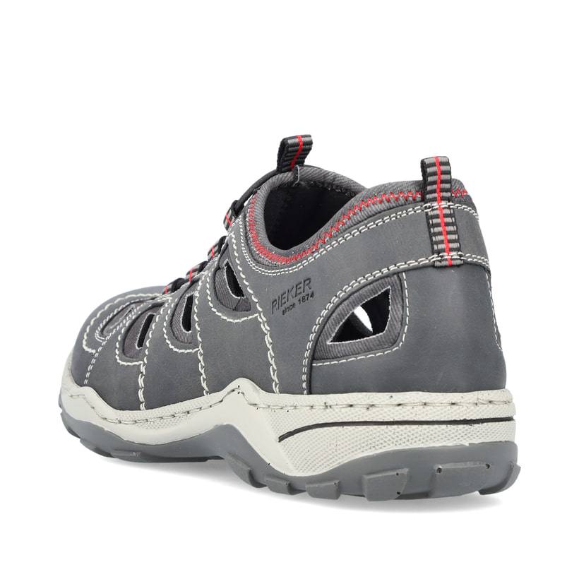 Rieker Artikelnummer 08065-46 Rieker Herren Slipper mondgrau Preisnachlass