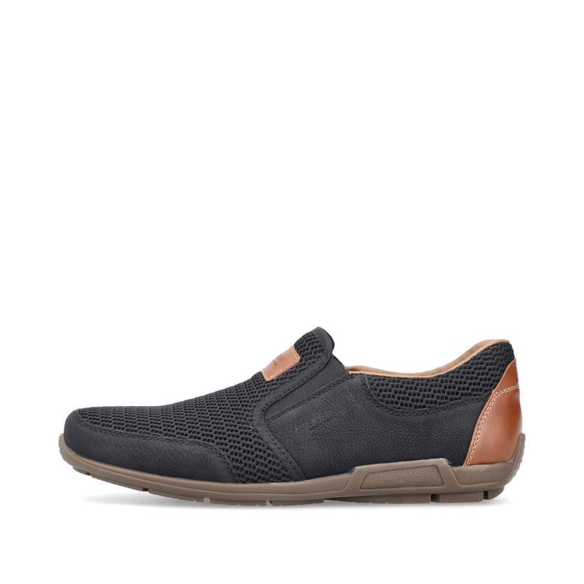 Rieker Artikelnummer 09069-00 Rieker Herren Slipper asphaltschwarz Saisonschlussverkauf