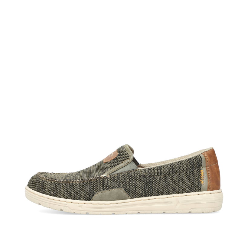 Rieker Artikelnummer 08651-54 Rieker Herren Slipper grüngrau