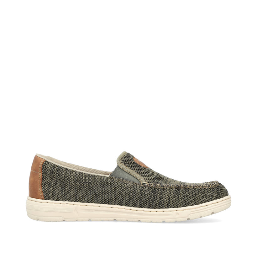 Rieker Artikelnummer 08651-54 Rieker Herren Slipper grüngrau Black Friday