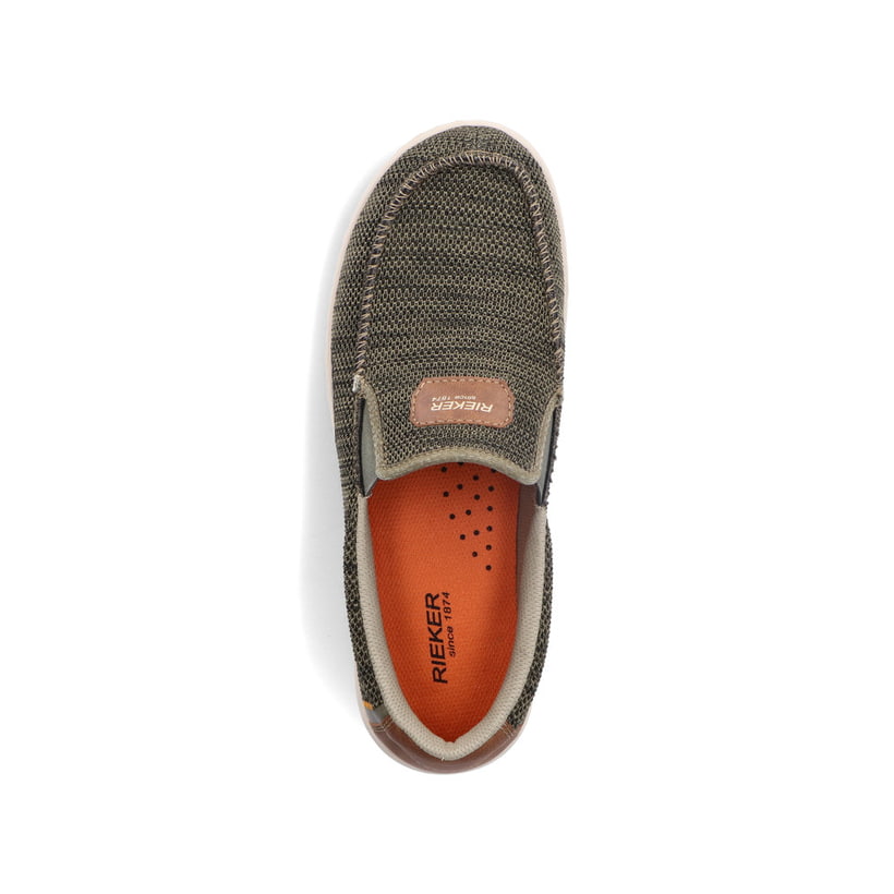 Rieker Artikelnummer 08651-54 Rieker Herren Slipper grüngrau Black Friday