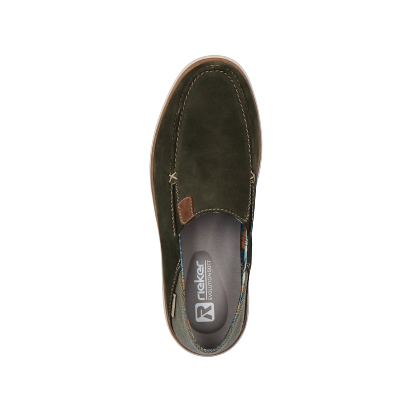 Rieker Artikelnummer U0600-54 Rieker Herren Slipper forest green Osterangebot