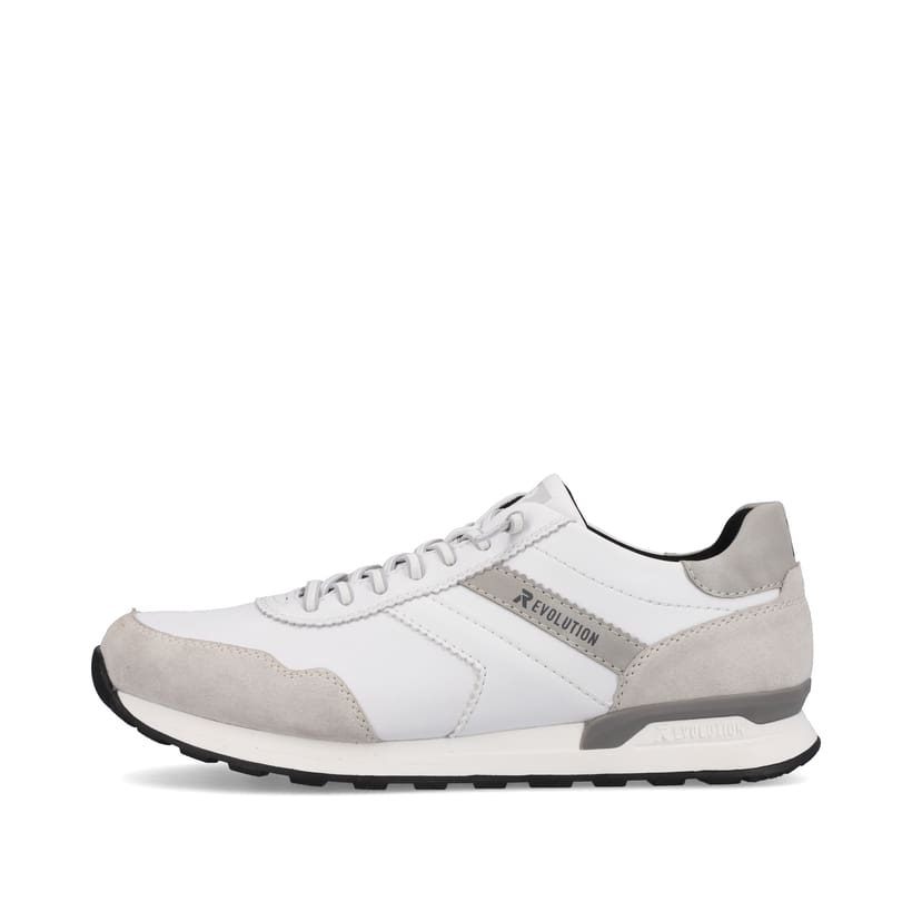 Rieker Artikelnummer U0303-80 Rieker Herren Sneaker Low brilliant-white graphite-grey