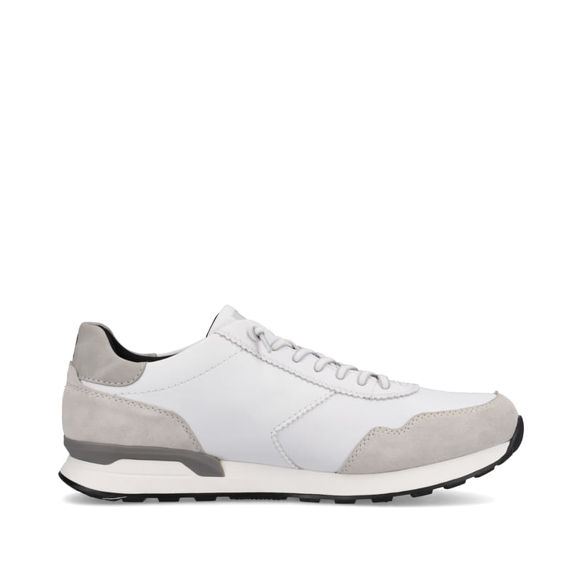 Rieker Artikelnummer U0303-80 Rieker Herren Sneaker Low brilliant-white graphite-grey Neueste Mode