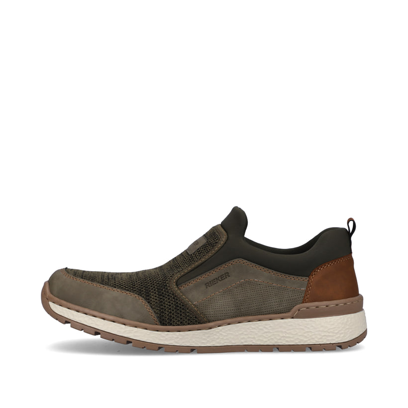 Rieker Artikelnummer B9051-54 Rieker Herren Slipper grüngrau