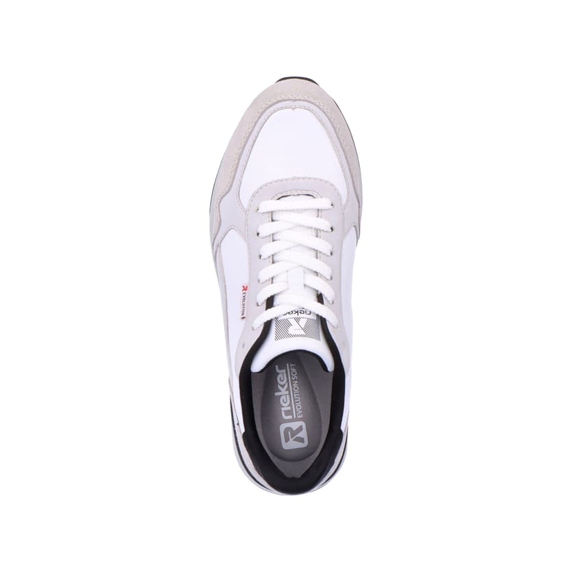 Rieker Artikelnummer 07606-40 Rieker Herren Sneaker Low pearl-white grey Kauf eins, bekomm eins gratis
