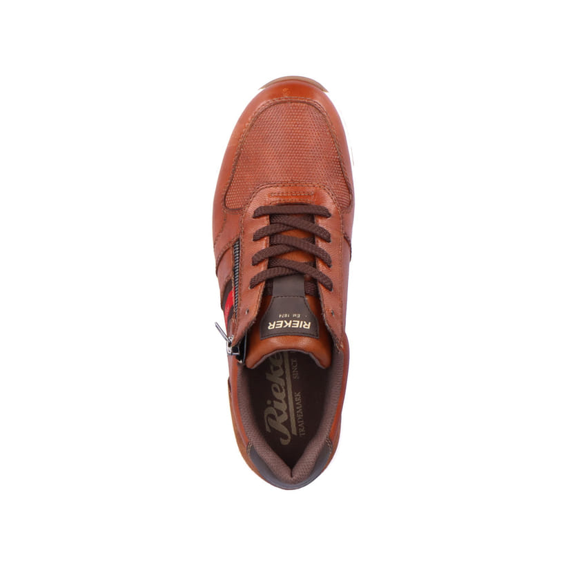 Rieker Artikelnummer 15105-22 Rieker Herren Schnürschuhe karamellbraun-feuerrot VIP-Rabatte