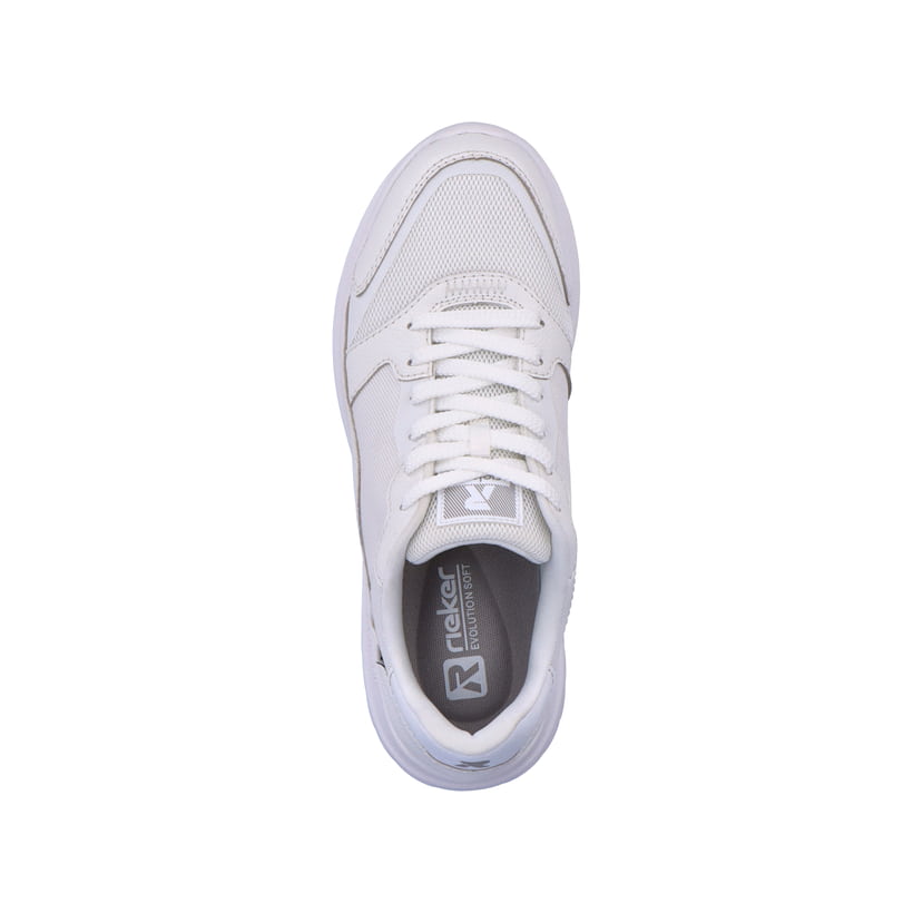 Rieker Artikelnummer U0500-80 Rieker Herren Sneaker Low swan white Tiefpreis