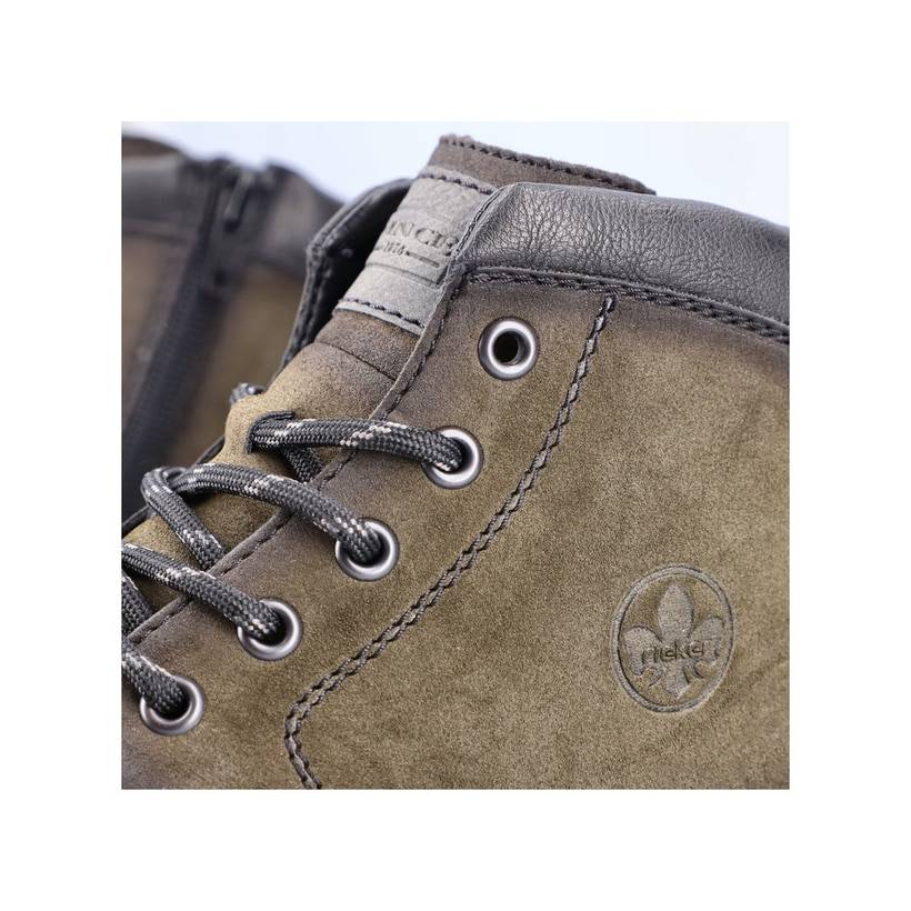 Rieker Artikelnummer F2610-54 Rieker Herren Schnürstiefel khakigrün Begrenzte Freigabe