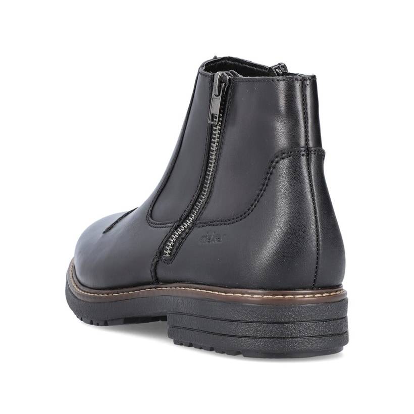 Rieker Artikelnummer 33150-00 Rieker Herren Kurzstiefel glanzschwarz Letzter Tag