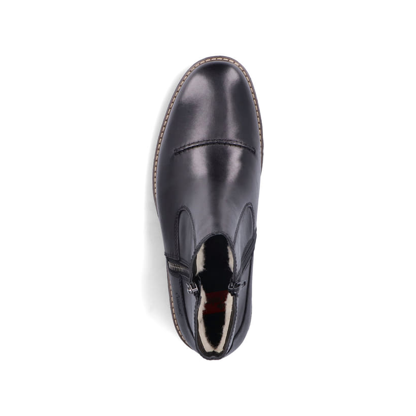 Rieker Artikelnummer 33150-00 Rieker Herren Kurzstiefel glanzschwarz Letzter Tag