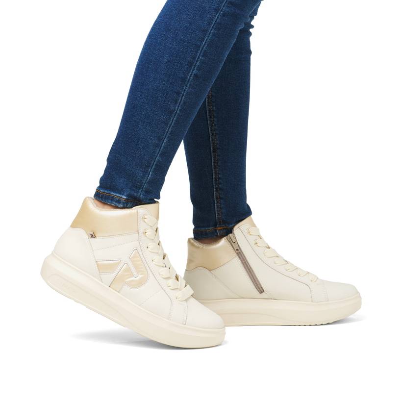 Rieker Artikelnummer W1270-60 Rieker Damen Sneaker High vanilleweiß Bis zu 50% Rabatt