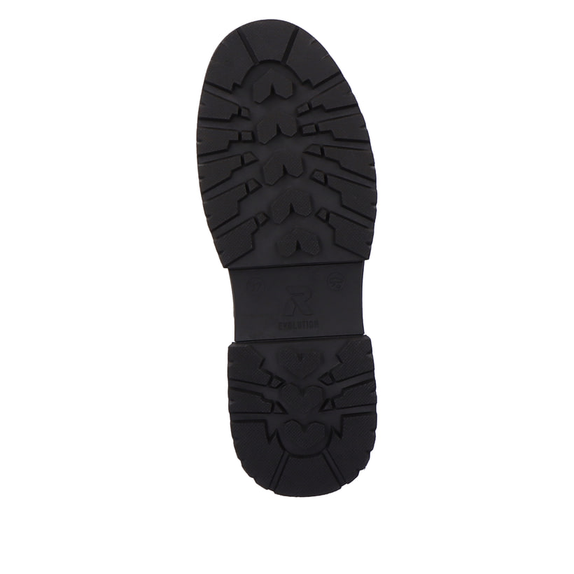Rieker Artikelnummer W0374-80 Rieker Damen Schnürstiefel snow-white deep-black Bis zu 65% Rabatt