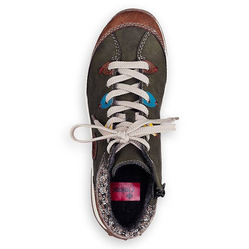 Rieker Artikelnummer L5222-24 Rieker Damen Schnürschuhe moosgrün Nur für heute