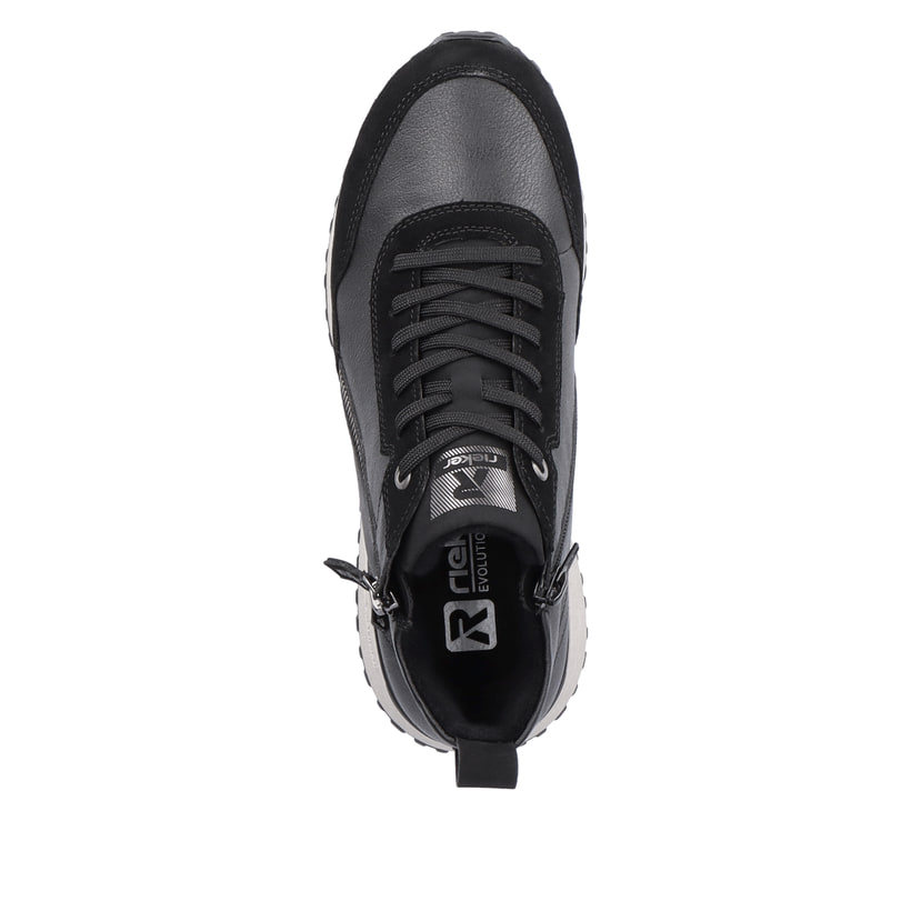 Rieker Artikelnummer W0661-00 Rieker Damen Sneaker High steel black Riesige Rabatte