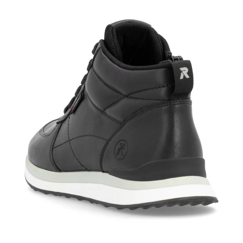 Rieker Artikelnummer 42570-00 Rieker Damen Sneaker High mattschwarz Fabrikladen