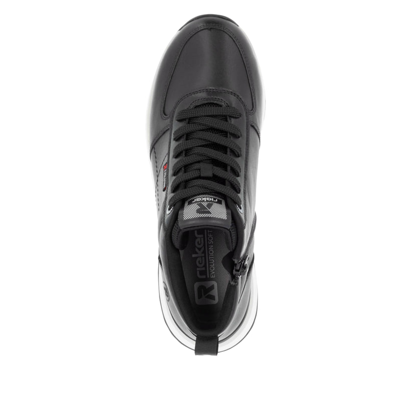 Rieker Artikelnummer 42570-00 Rieker Damen Sneaker High mattschwarz Fabrikladen
