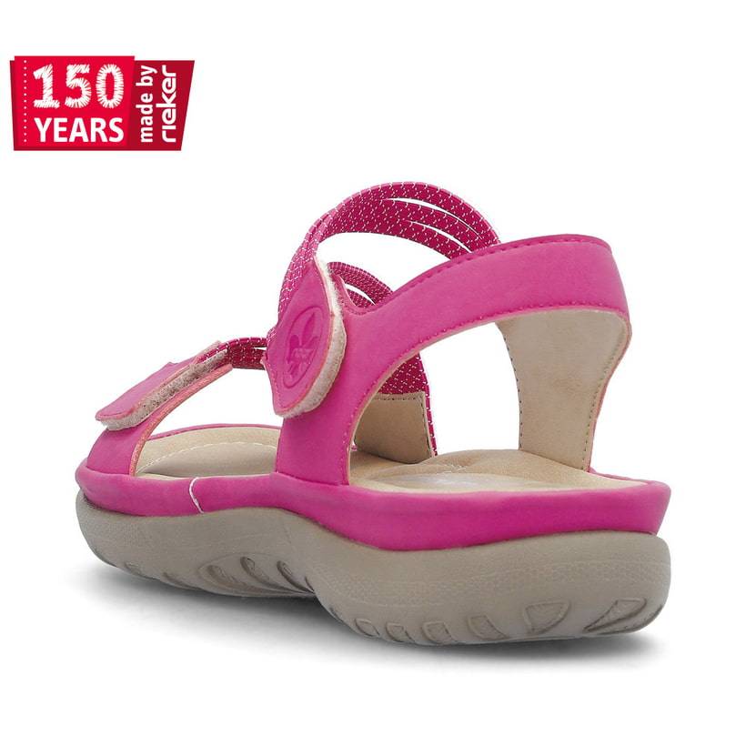 Rieker Artikelnummer 64870-31 Rieker Damen Riemchensandalen rosa Im Verkauf
