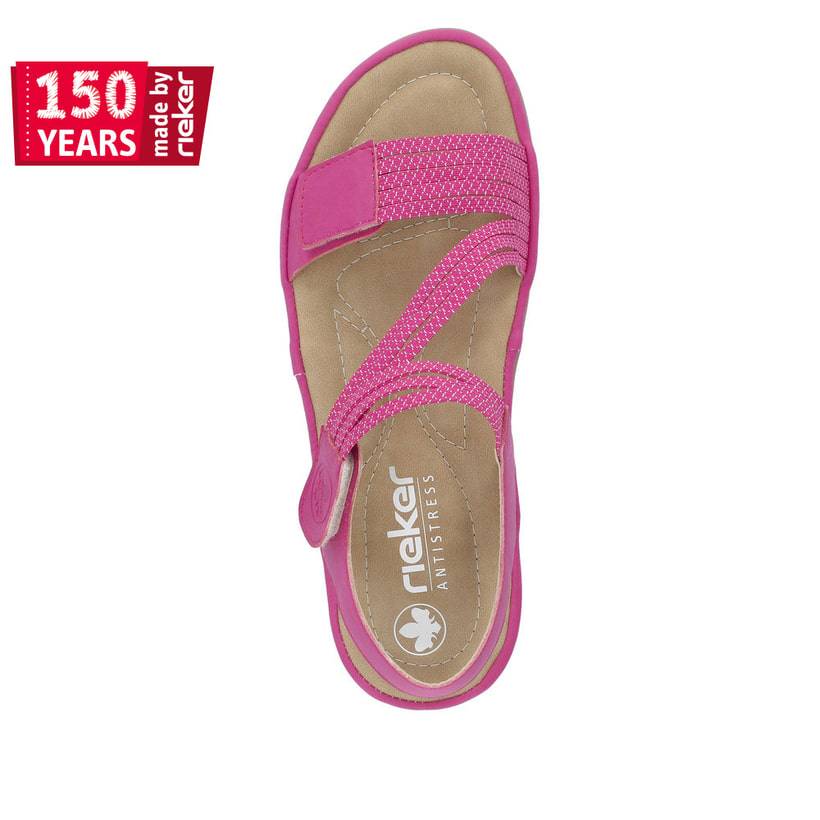 Rieker Artikelnummer 64870-31 Rieker Damen Riemchensandalen rosa Im Verkauf