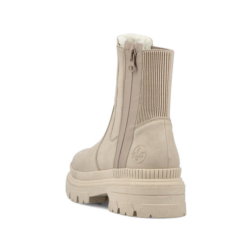 Rieker Artikelnummer Y9373-62 Rieker Damen Chelsea Boots cremebeige zollfrei