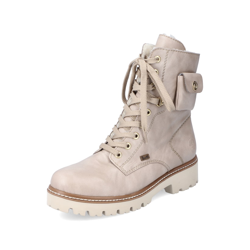 Rieker Artikelnummer Z5711-62 Rieker Damen Biker Boots hellbeige 50% Rabatt für begrenzte Zeit