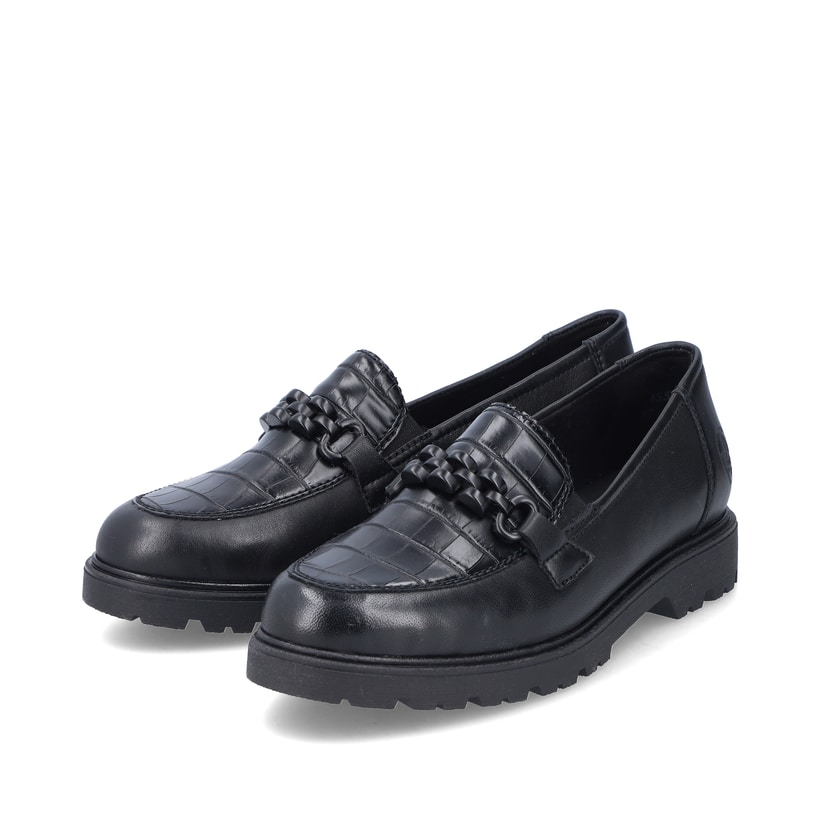Rieker Artikelnummer 45561-01 Rieker Damen Slipper tiefschwarz Online