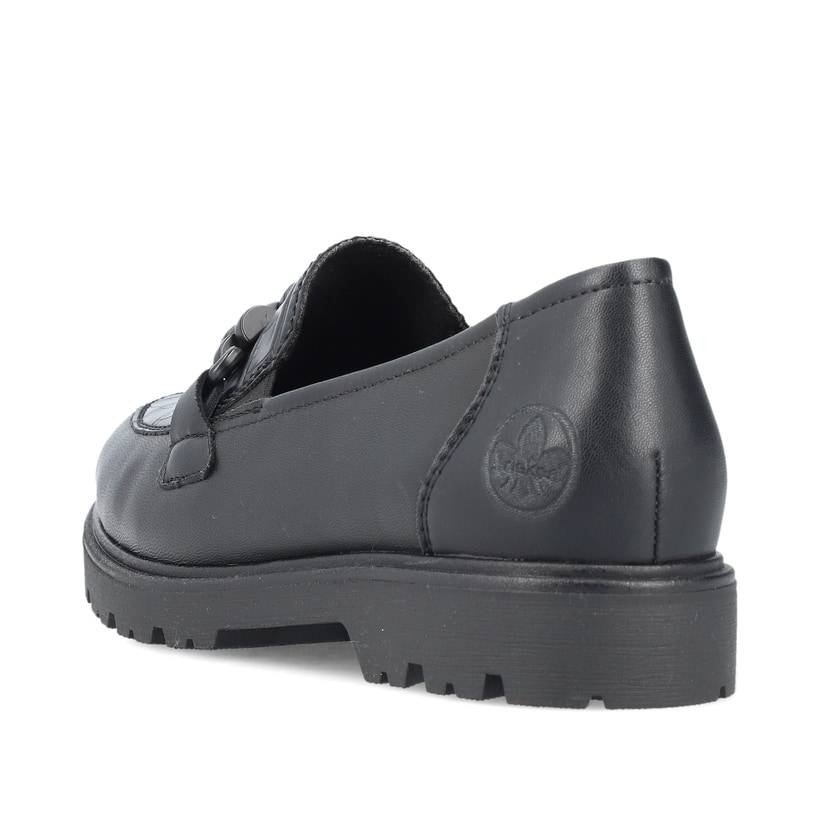 Rieker Artikelnummer 45561-01 Rieker Damen Slipper tiefschwarz Online