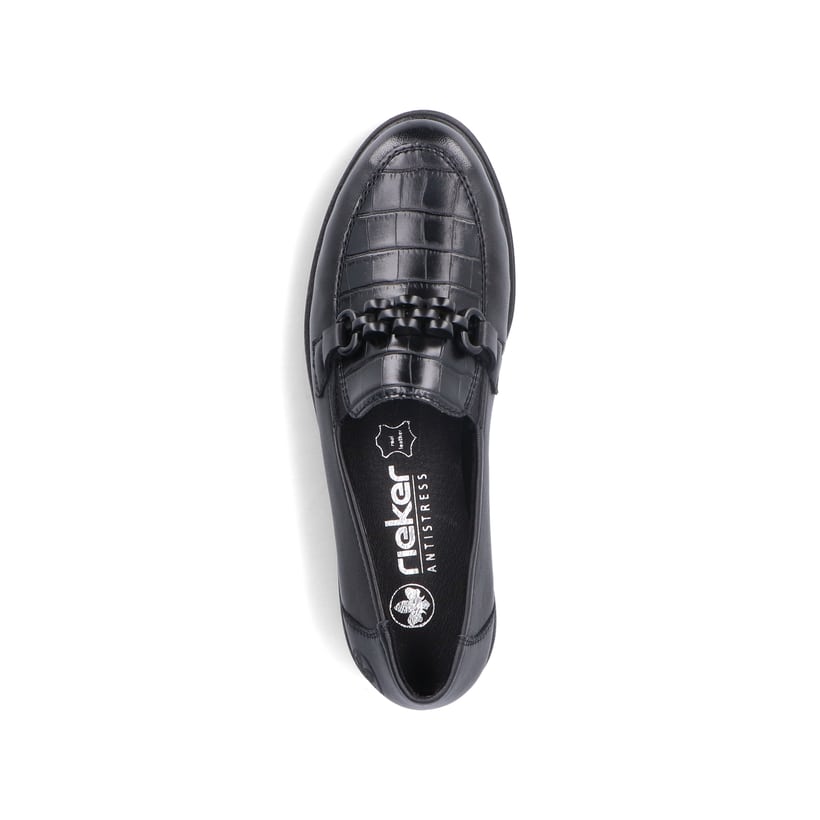 Rieker Artikelnummer 45561-01 Rieker Damen Slipper tiefschwarz Online