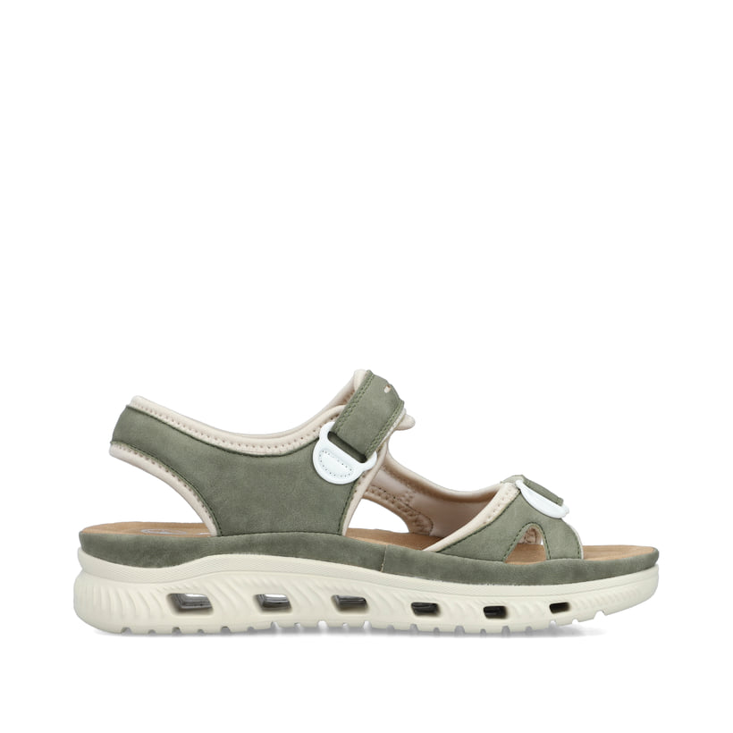 Rieker Artikelnummer 64066-52 Rieker Damen Trekkingsandalen grüngrau Outlet