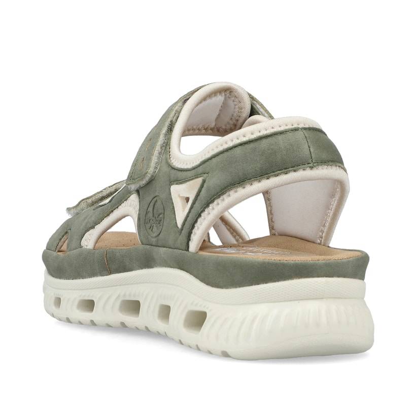 Rieker Artikelnummer 64066-52 Rieker Damen Trekkingsandalen grüngrau Outlet