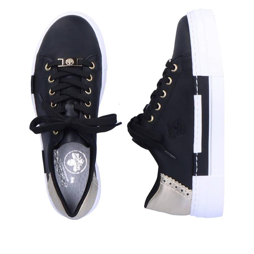 Rieker Artikelnummer N4931-00 Rieker Damen Sneaker Low graphitschwarz Schlussverkauf