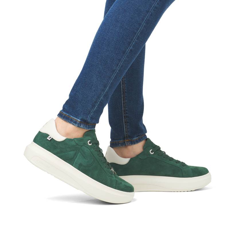 Rieker Artikelnummer W1204-54 Rieker Damen Sneaker Low waldgrün Fabrikverkauf