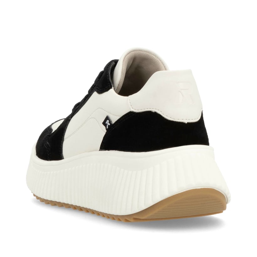 Rieker Artikelnummer W1700-60 Rieker Damen Sneaker Low vanilleweiß-schwarz Blitzverkäufe
