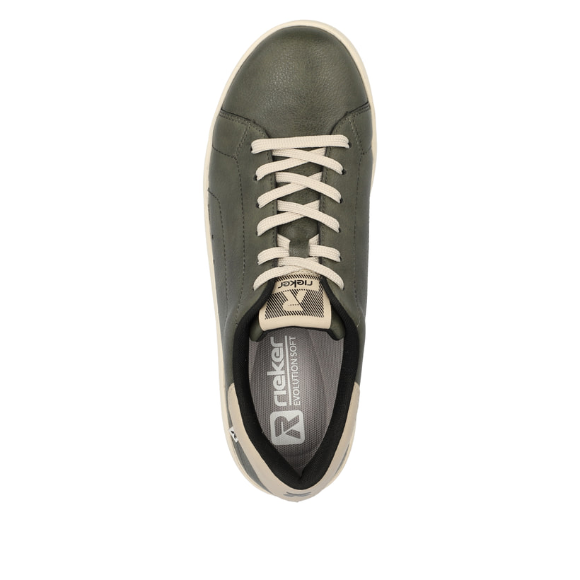 Rieker Artikelnummer 41902-52 Rieker Damen Sneaker Low khaki grey Fabrik Onlineshop